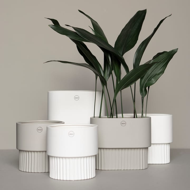 Front krukke oval lav, White DBKD