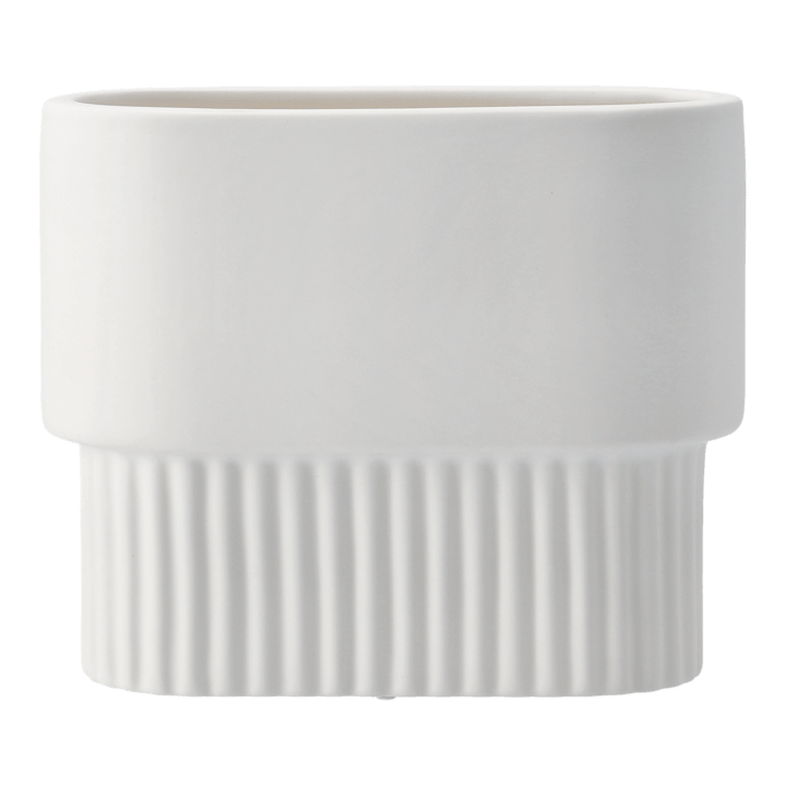 Front krukke oval lav, White DBKD