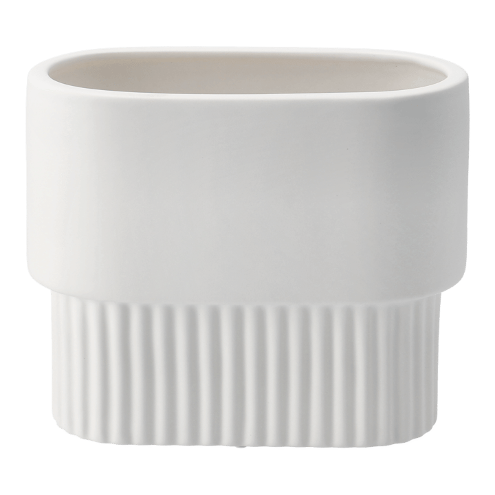 Front krukke oval lav, White DBKD