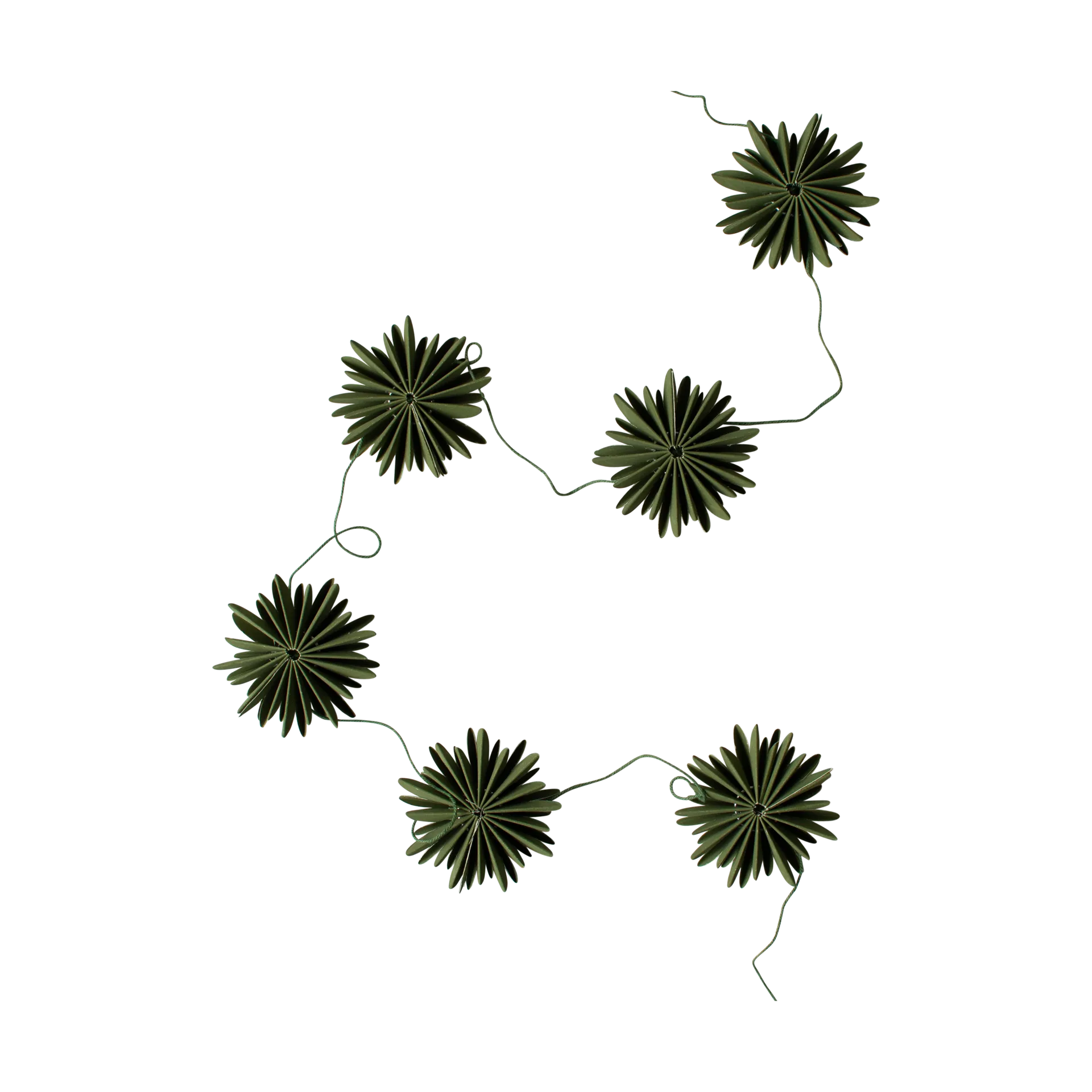 Garland guirlande snefnug, Green DBKD