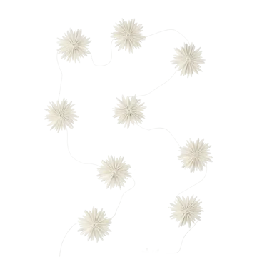Garland guirlande snefnug - White  - DBKD
