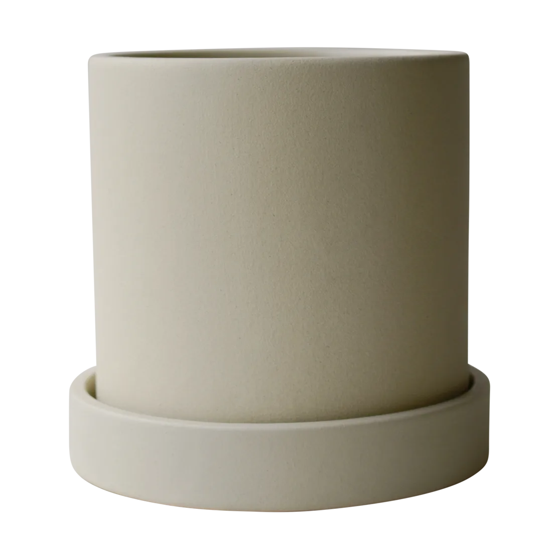 Grow potte Ø10 cm med underskål, Sandy creme DBKD
