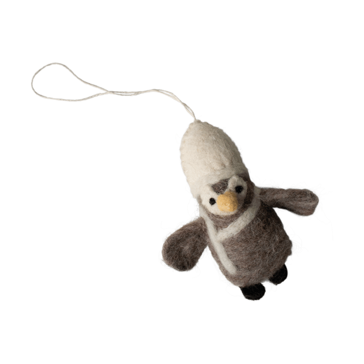 Hanging penguin dekorationsophæng - Beige-white - DBKD