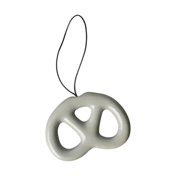 Hanging pretzel dekorationsophæng - Shiny mole - DBKD