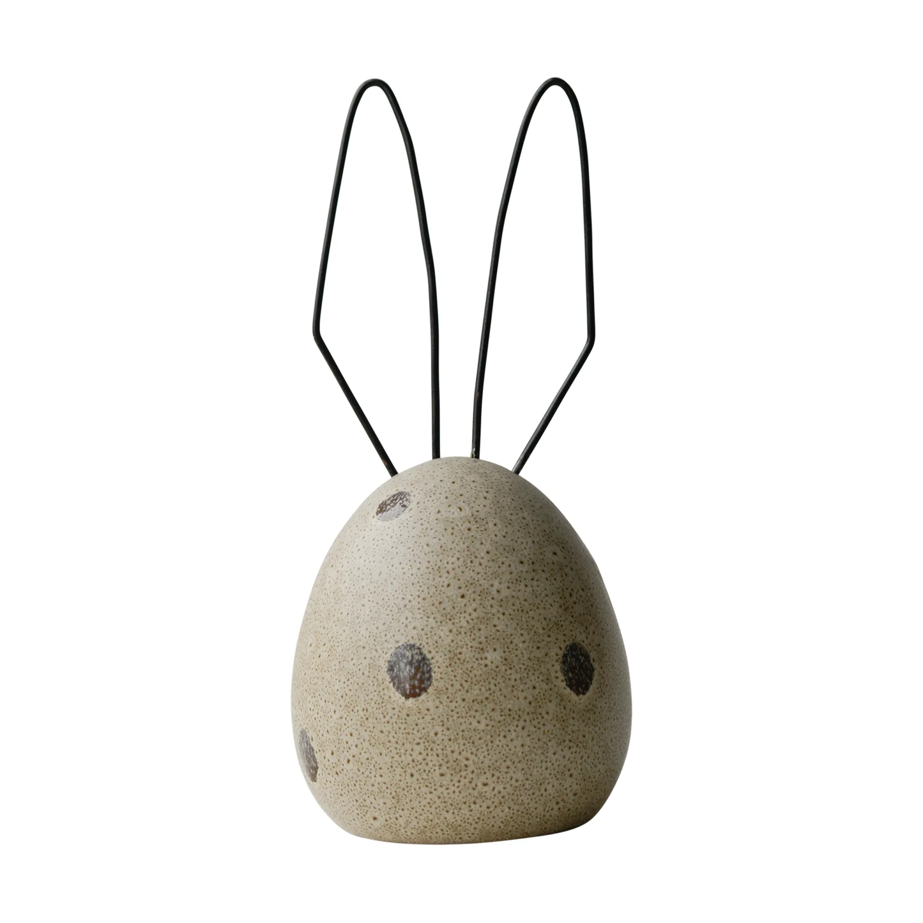 Hare påskepynt H18 cm, Beige dot DBKD