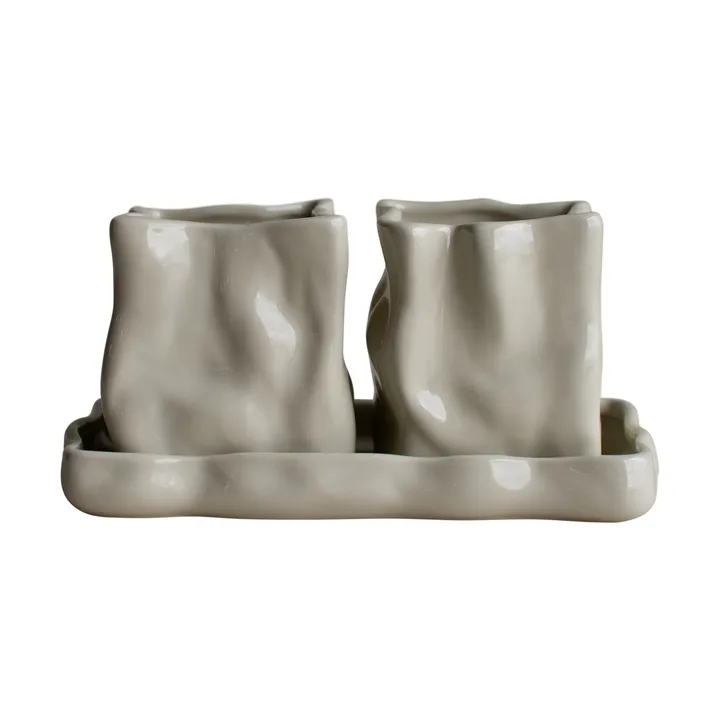 Herb krukke 3 dele - Creme - DBKD