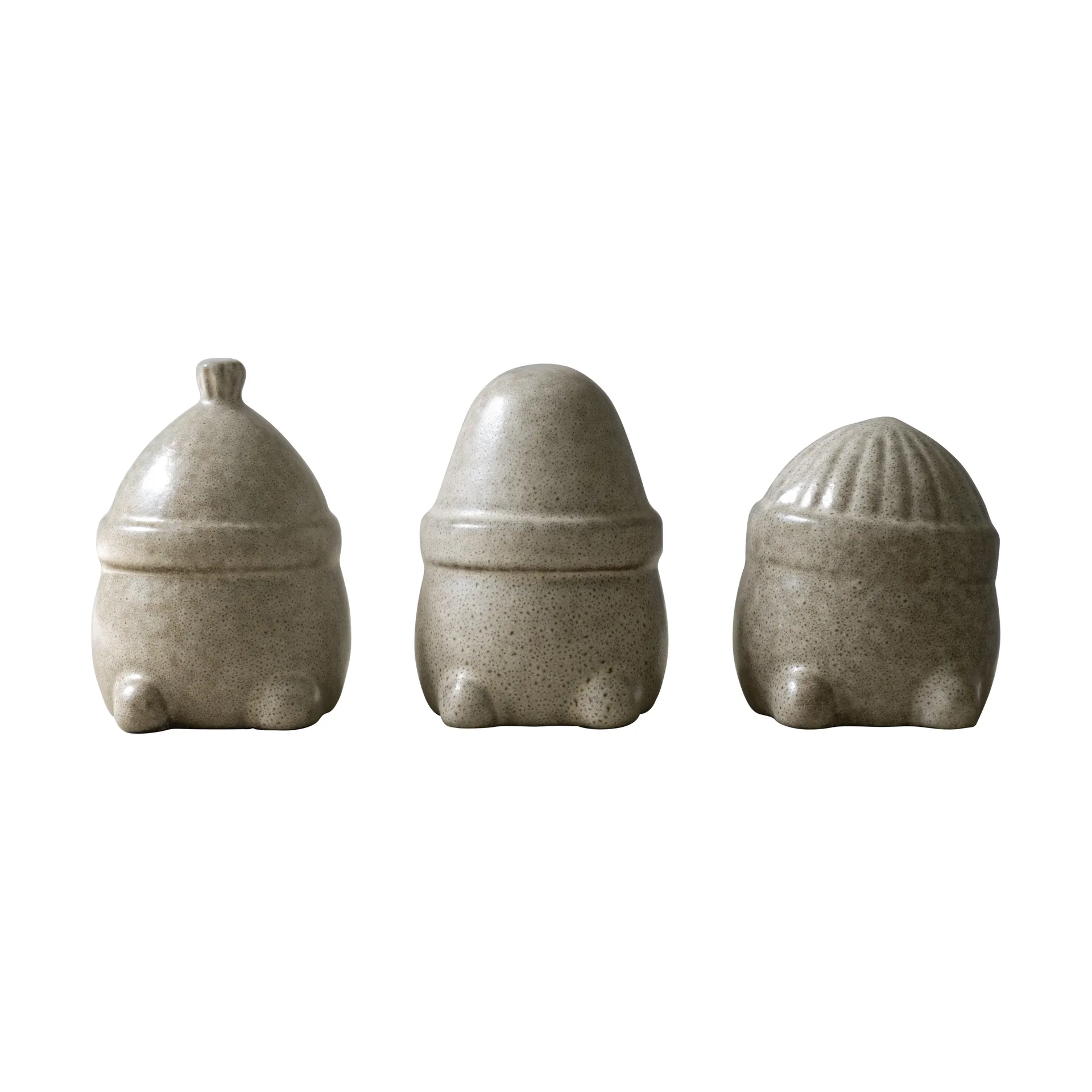Hipster Triplets juledekoration 3-pak, Beige DBKD