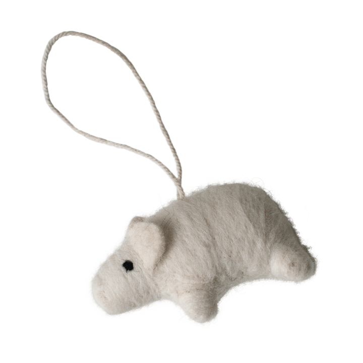 Hængende gris dekorationsophæng - White - DBKD