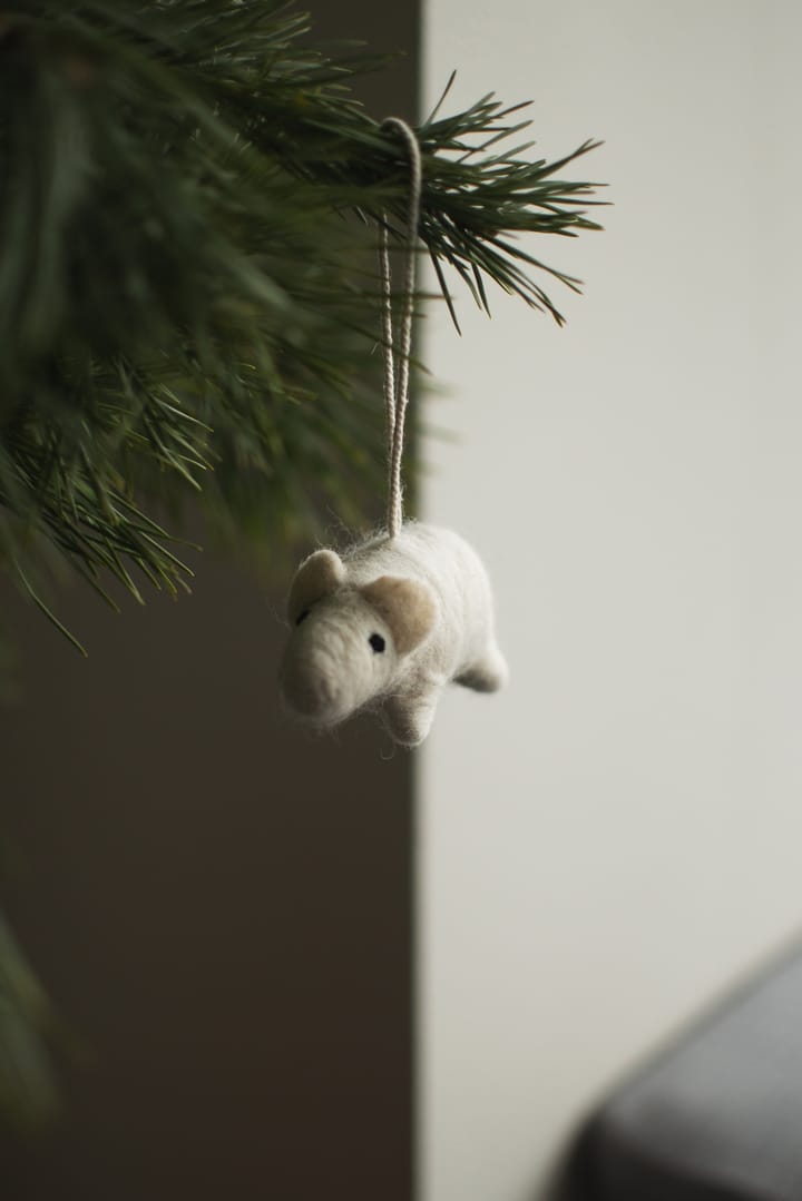 Hængende gris dekorationsophæng, White DBKD