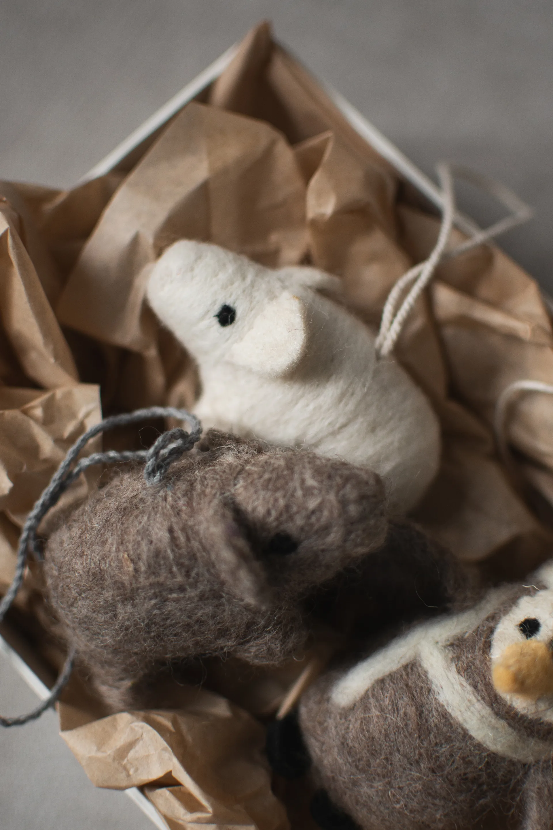 Hængende gris dekorationsophæng, White DBKD