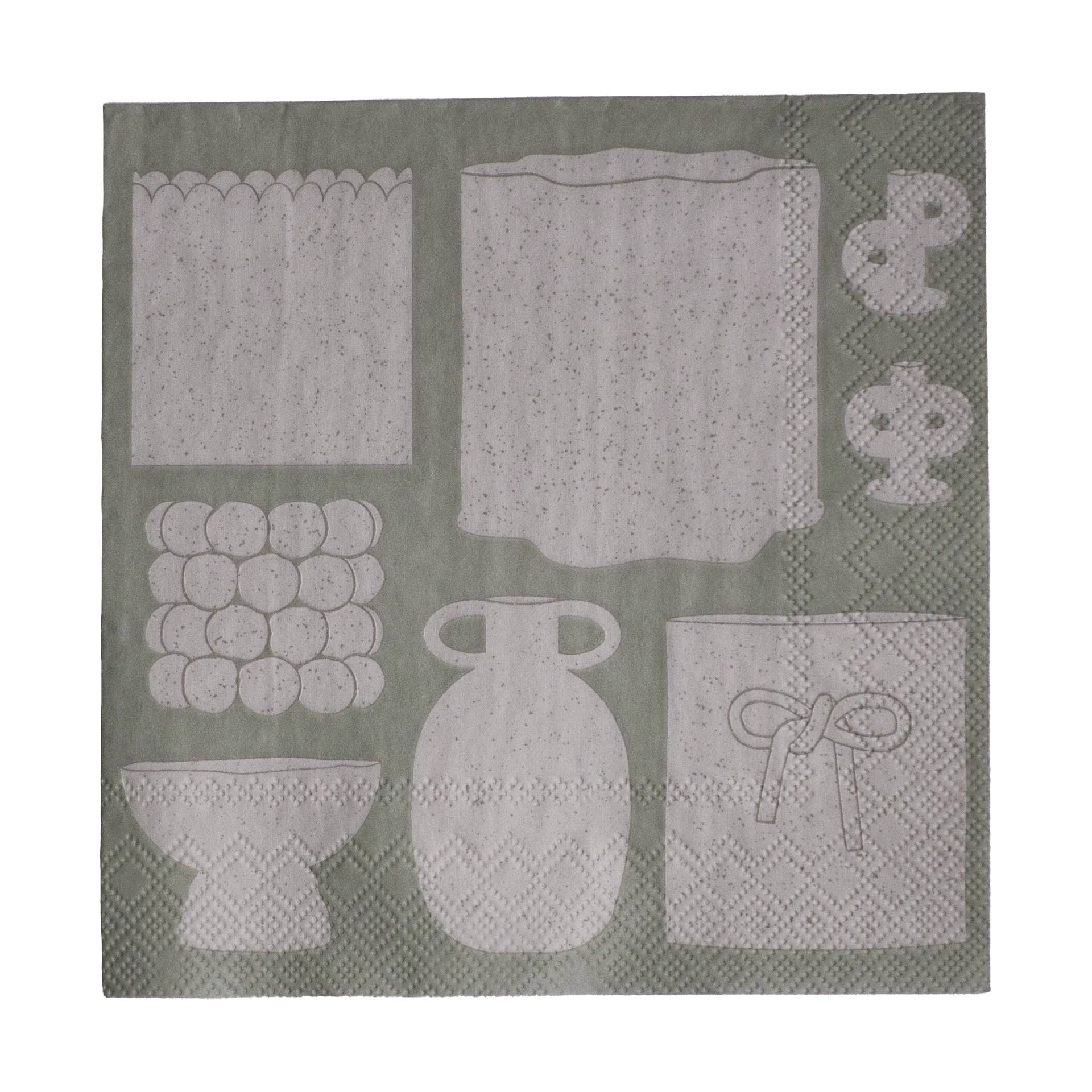 Illustration papirserviet 33x33 cm, Beige DBKD