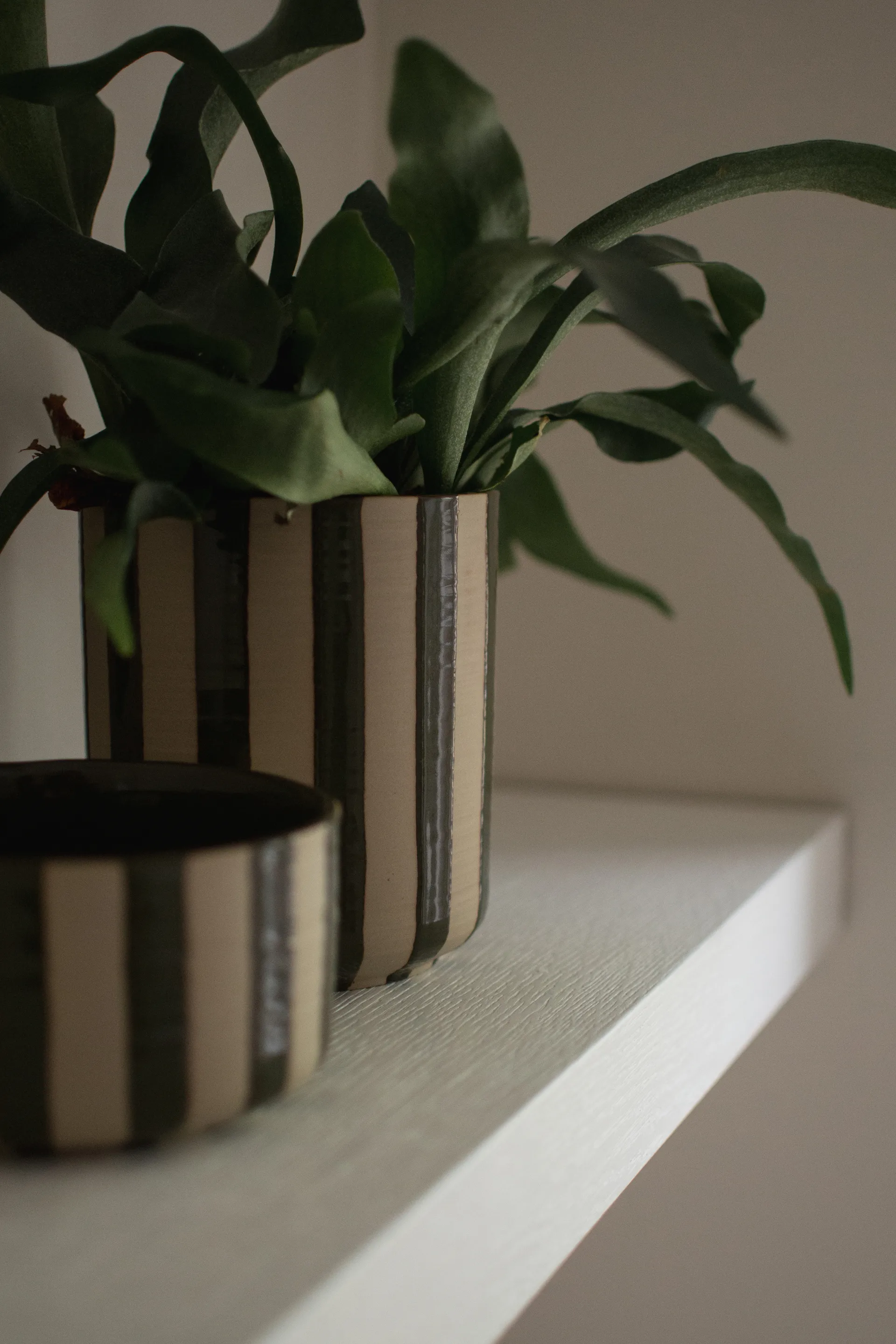 Line krukke Ø14x16 cm, Stripe Green DBKD