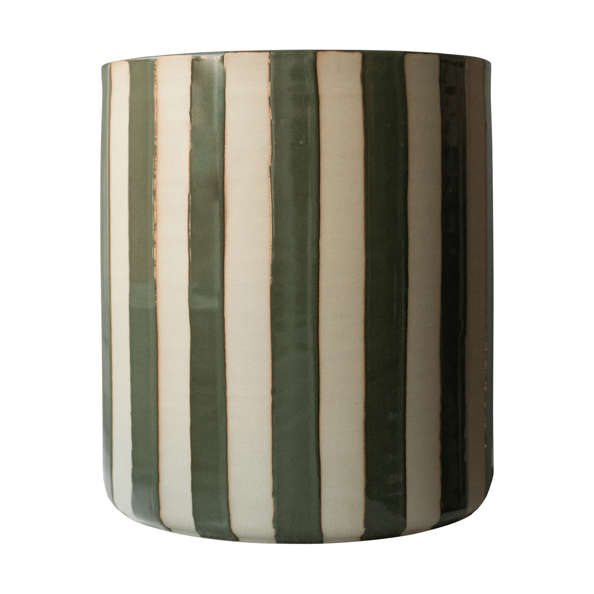 Line krukke Ø21x24 cm, Stripe green DBKD