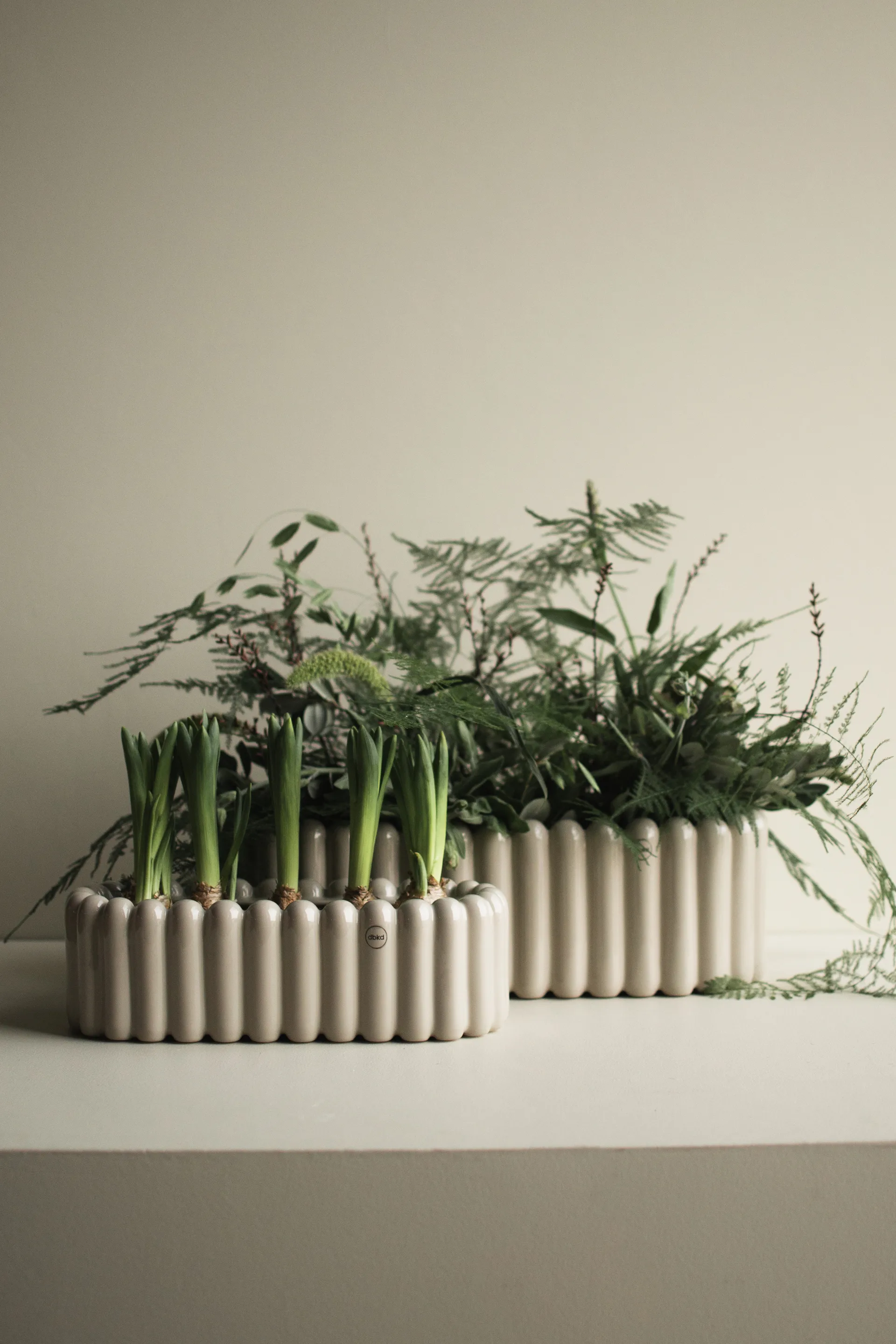 Mist krukke oval small 35 cm, Shiny mole DBKD