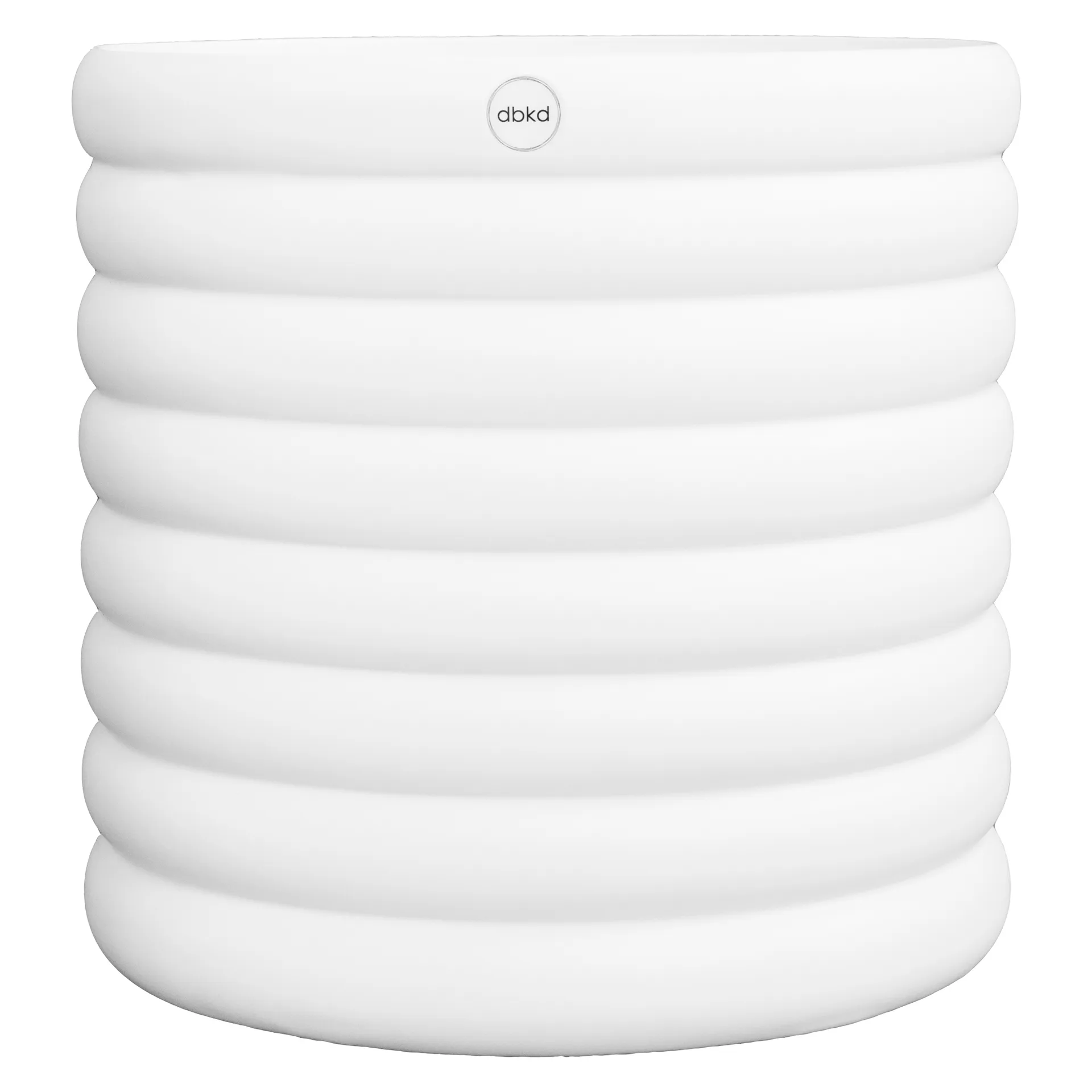 Mud krukke hvid, XL, Ø 27 cm DBKD