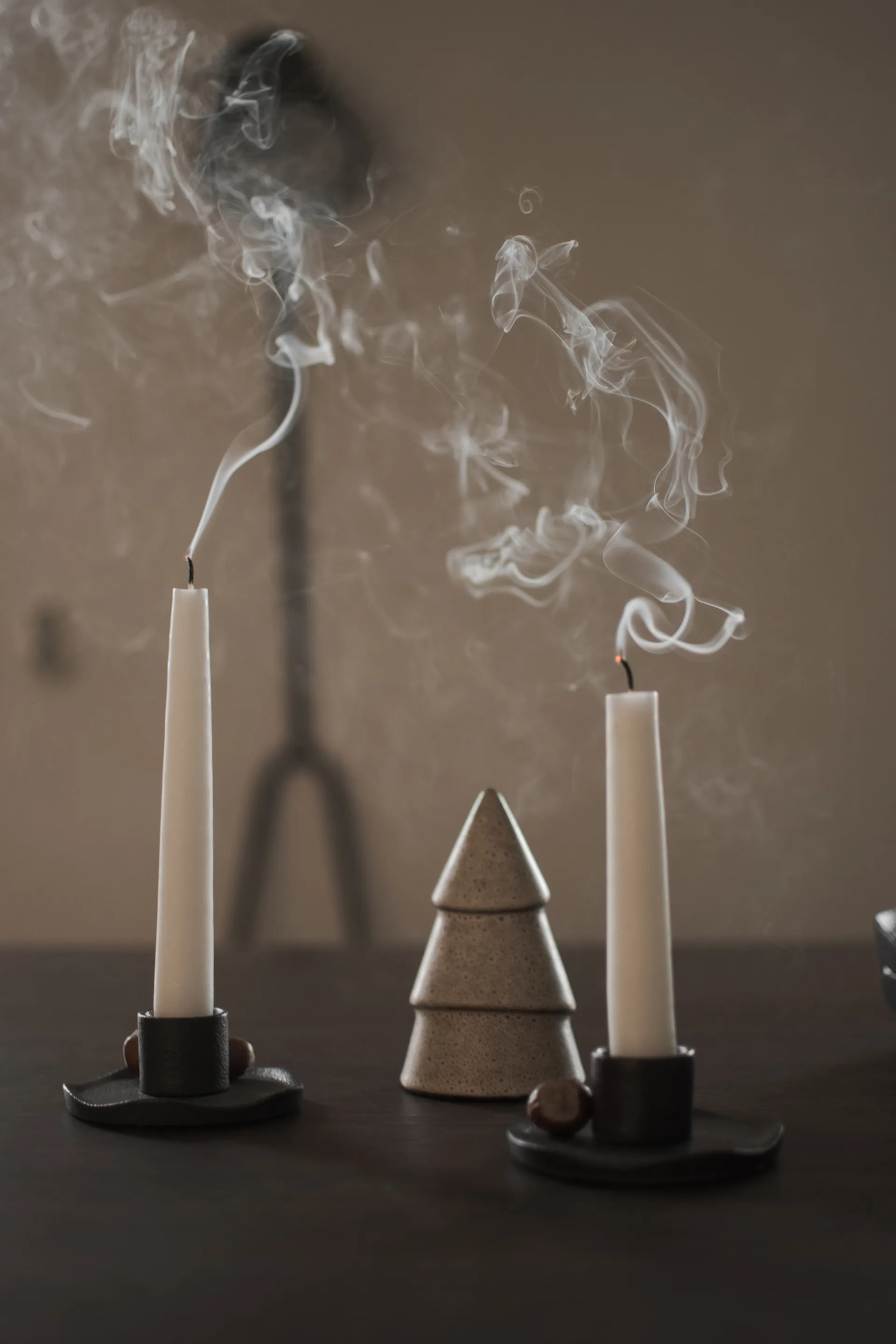 Narrow juletræ beige, Small 11 cm DBKD