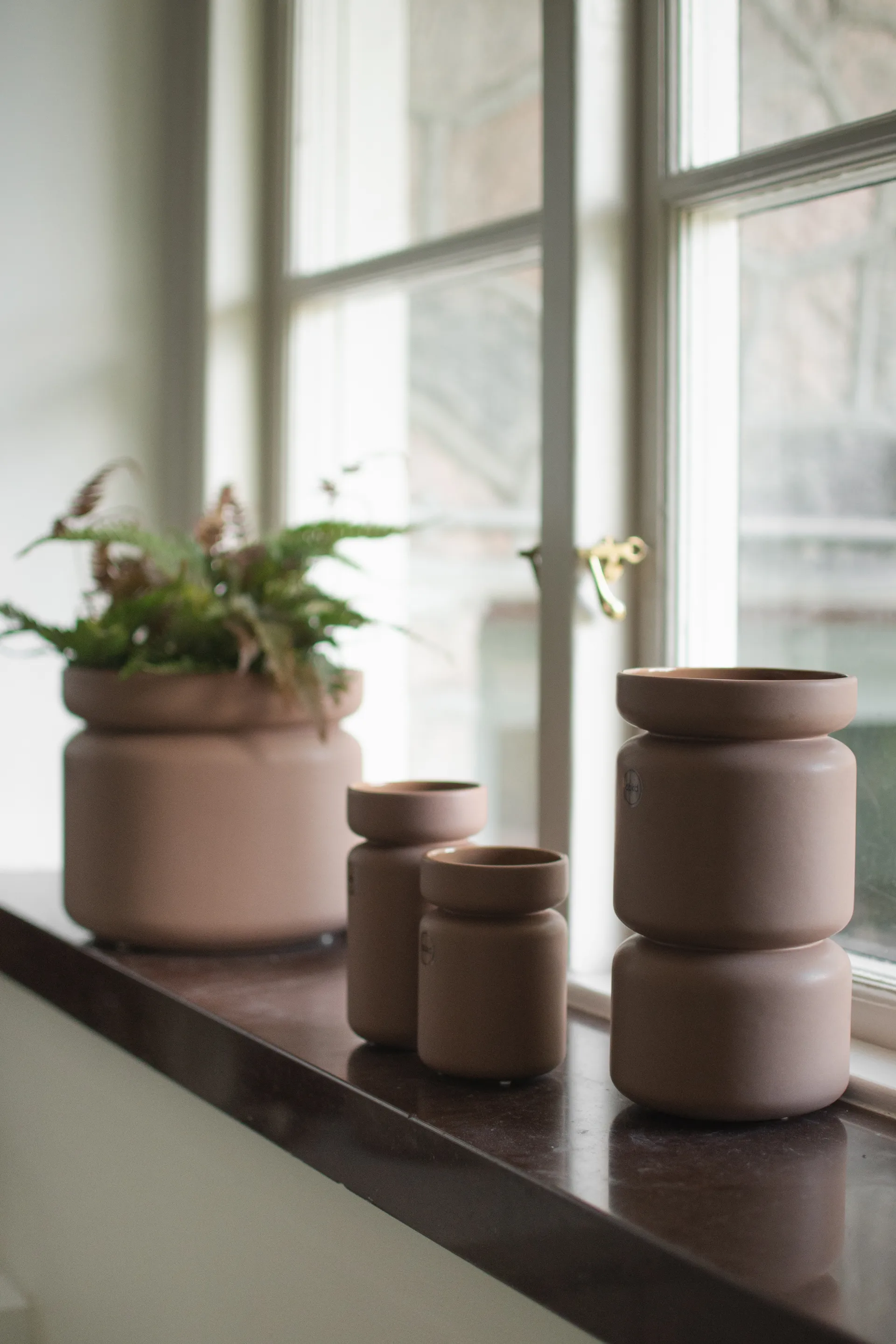 Neck krukke, Nougat, Ø12x22,5 cm DBKD