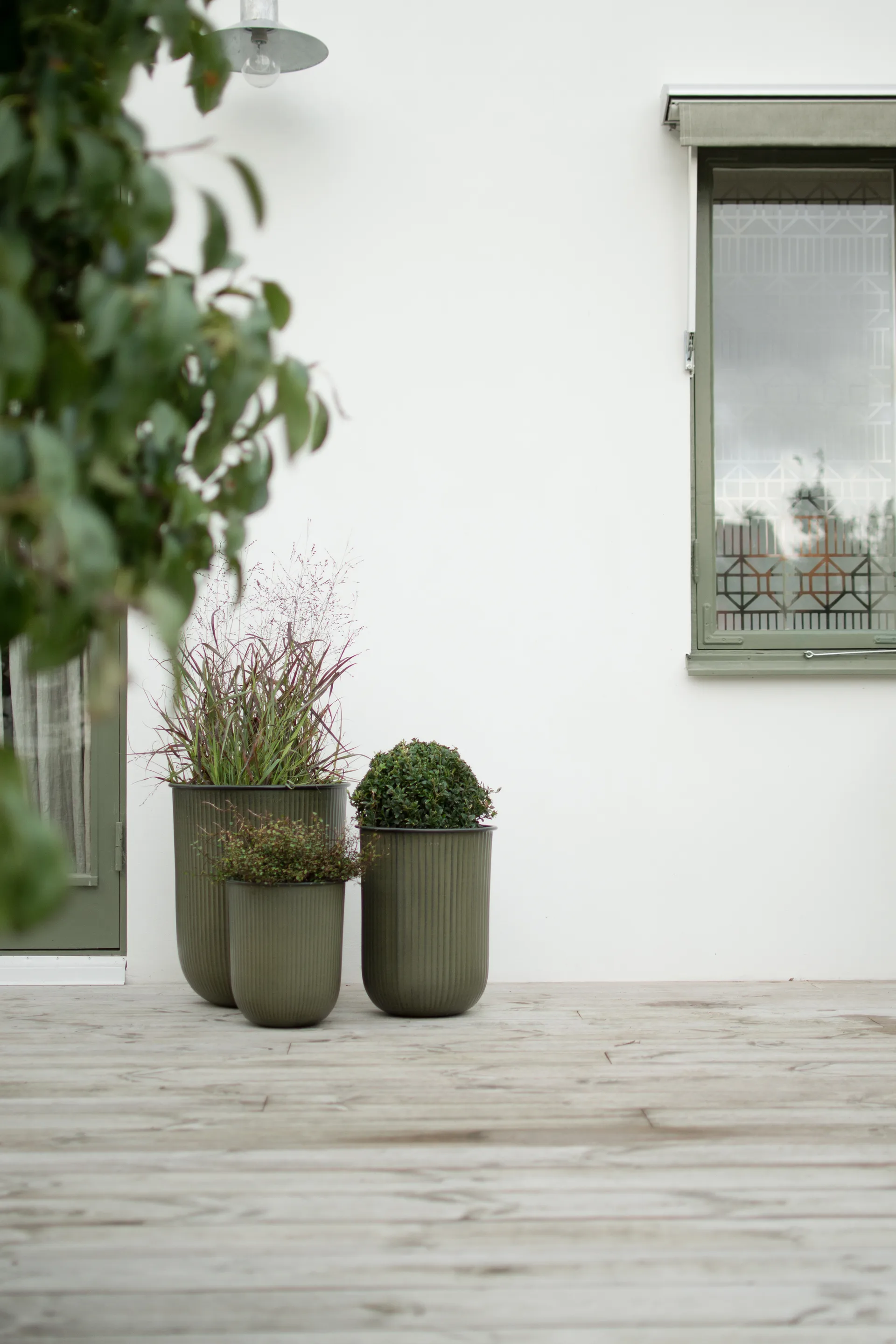 Out stripe krukke 3 dele, Green DBKD