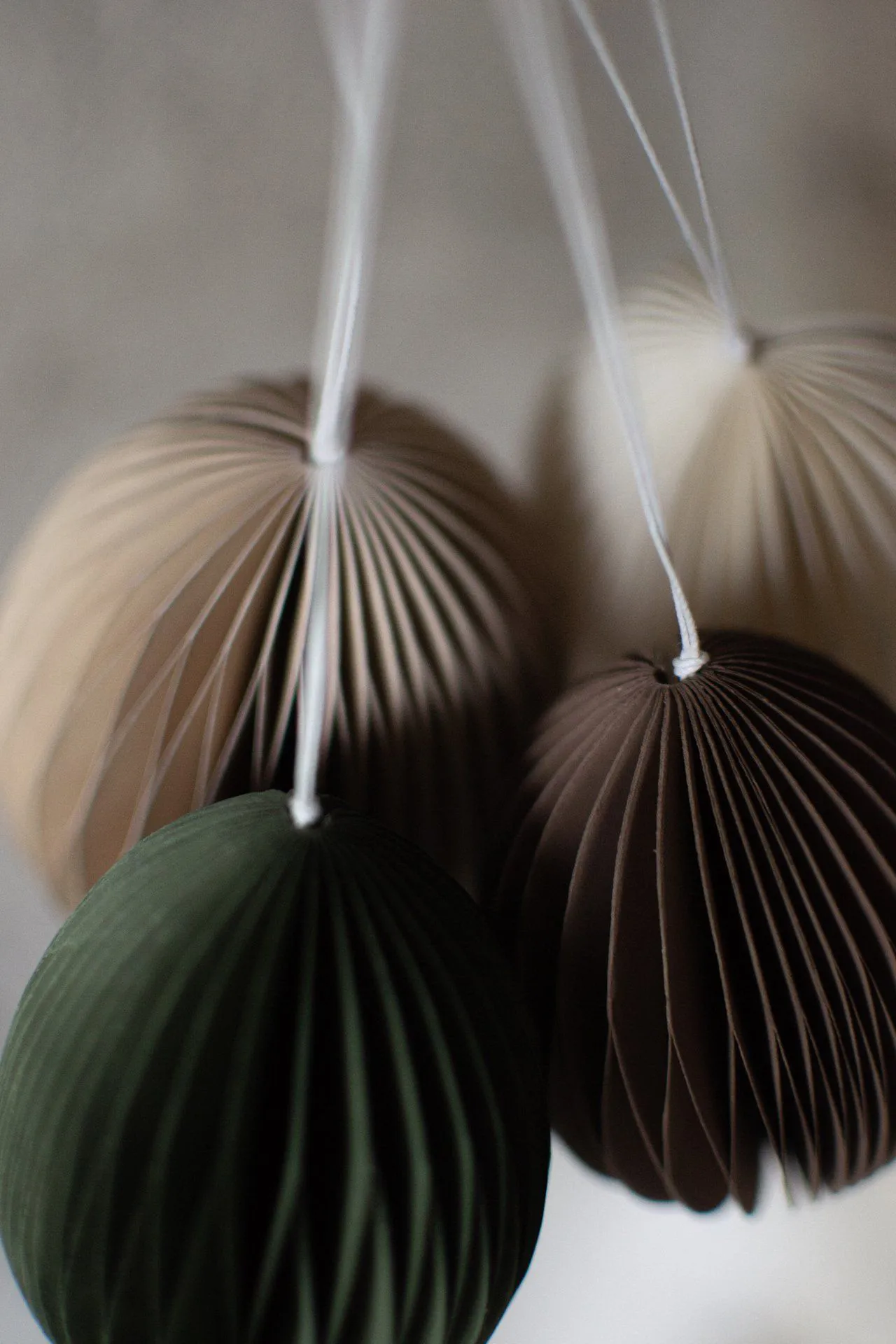 Ovoid påskeophæng papir 7 cm, Brown DBKD