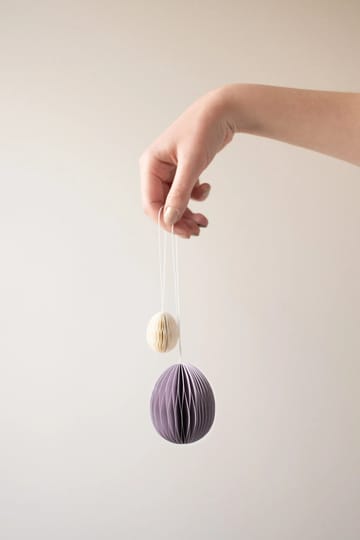 Ovoid påskeophæng papir 7 cm - Purple - DBKD