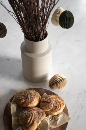 Ovoid påskeophæng papir 7 cm - Sand - DBKD