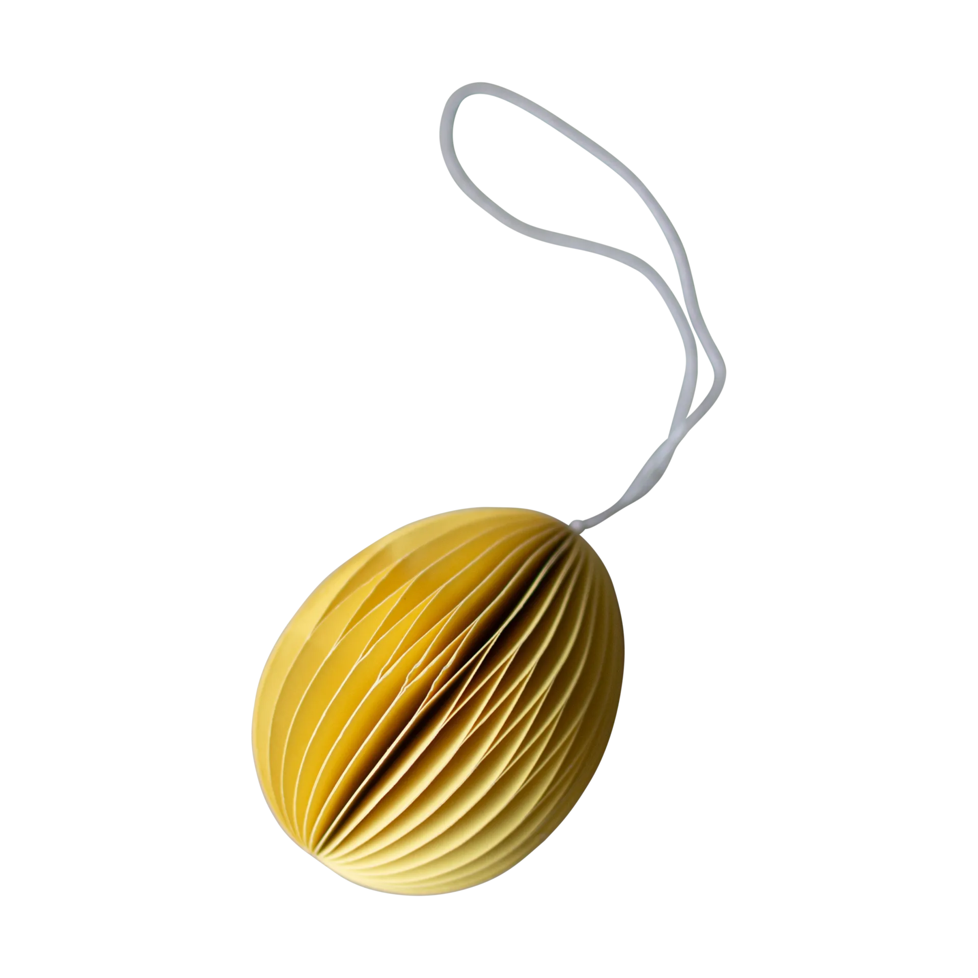 Ovoid påskeophæng papir 7 cm, Yellow DBKD