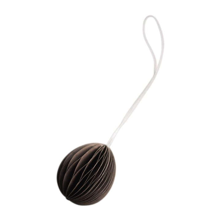 Ovoid påskeophæng papir small 4 cm - Brown - DBKD