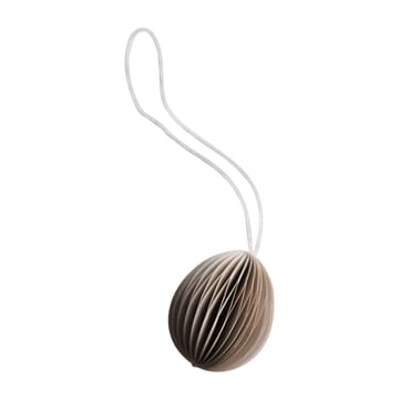 Ovoid påskeophæng papir small 4 cm - Sand - DBKD