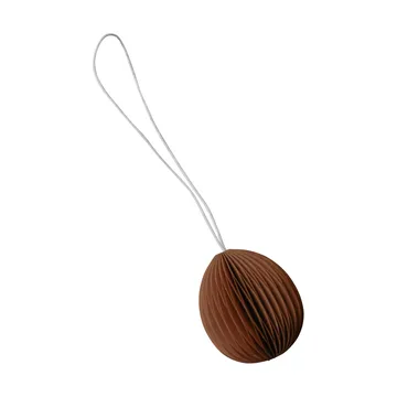 Ovoid påskeophæng papir small 4 cm - Terracotta - DBKD