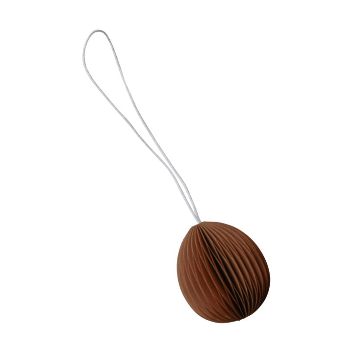 Ovoid påskeophæng papir small 4 cm - Terracotta - DBKD