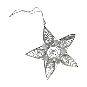 Paper star juleophæng 10,5 cm - Mole - DBKD