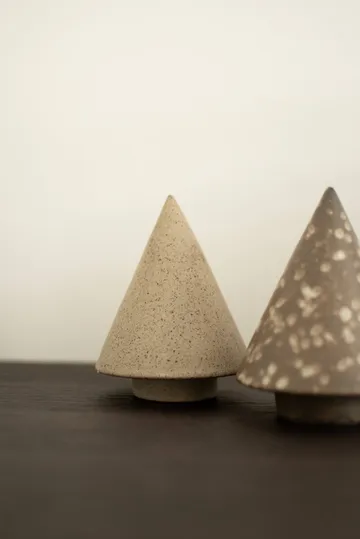 Peak træ dekorationsdetalje - Beige, Ø9 cm - DBKD