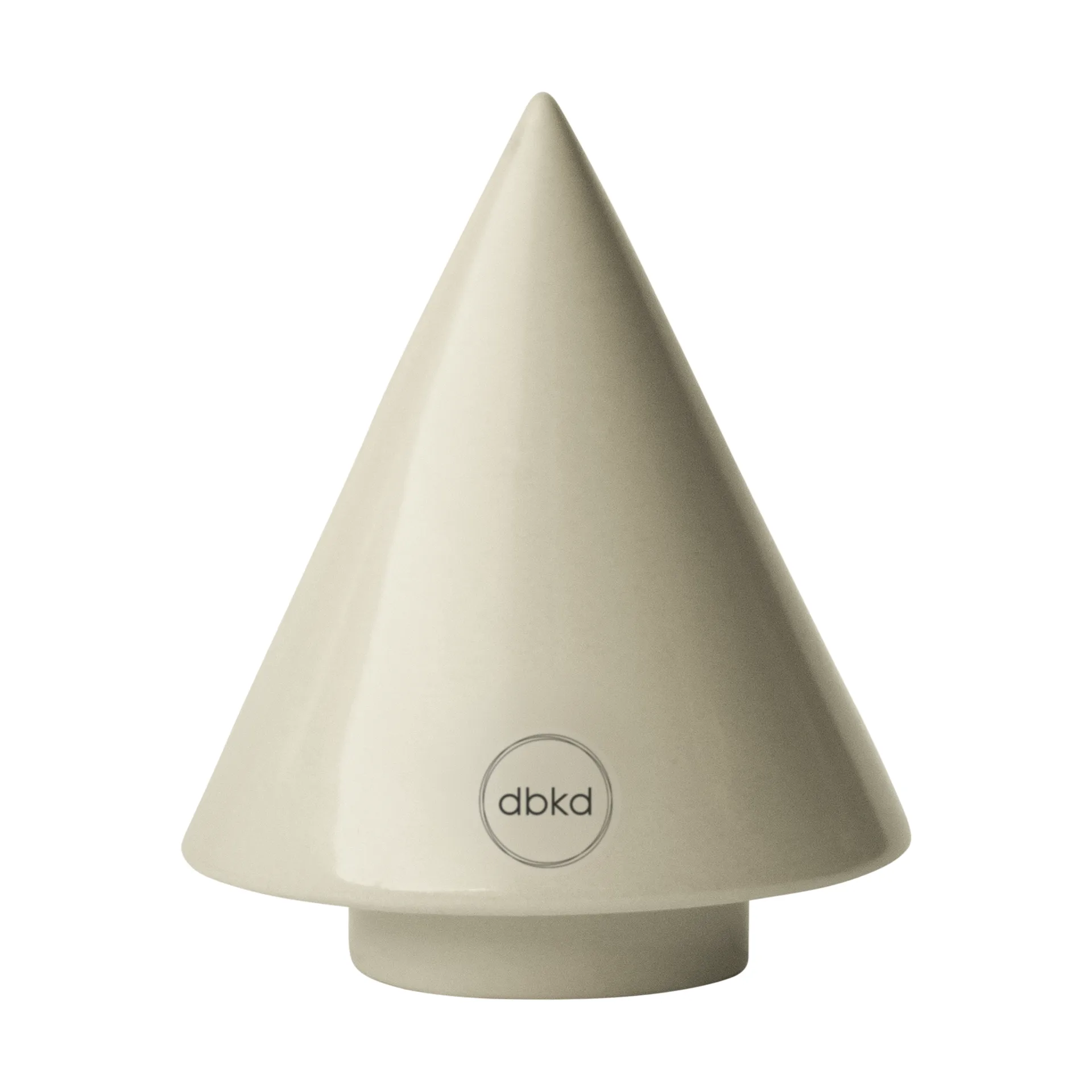 Peak træ dekorationsdetalje, Shiny creme, Ø9 cm DBKD