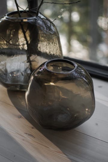 Pebble vase brun - Lille Ø20 cm - DBKD
