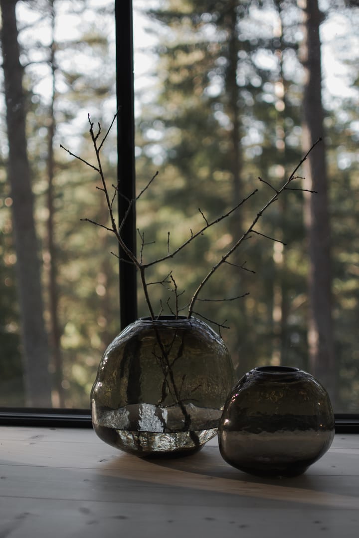 Pebble vase brun - Lille Ø20 cm - DBKD