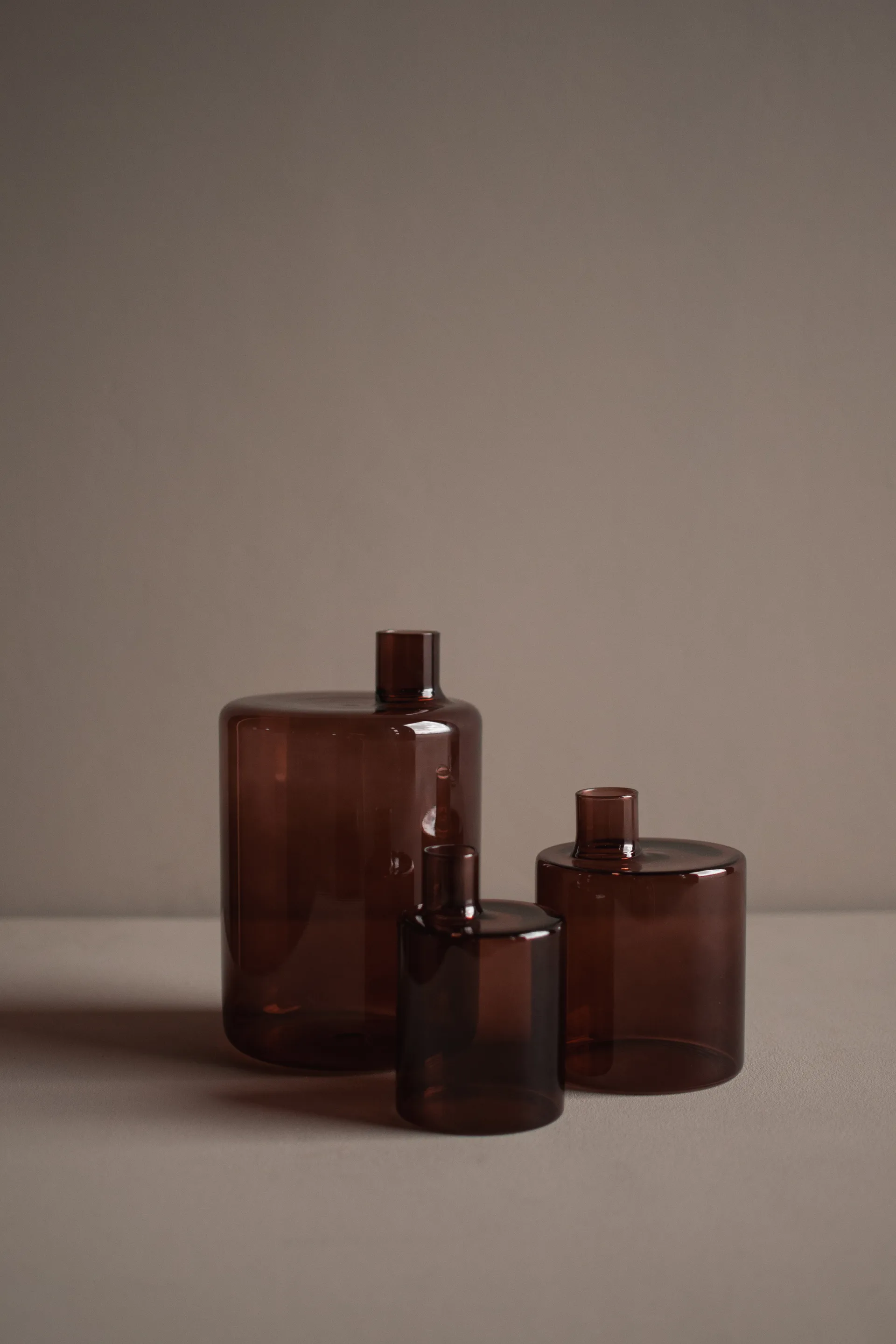 Pipe vase 12 cm, Dark red DBKD