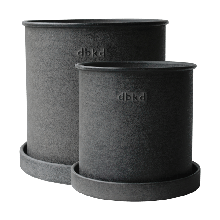 Plant pot potte lille 2-pak - Black - DBKD