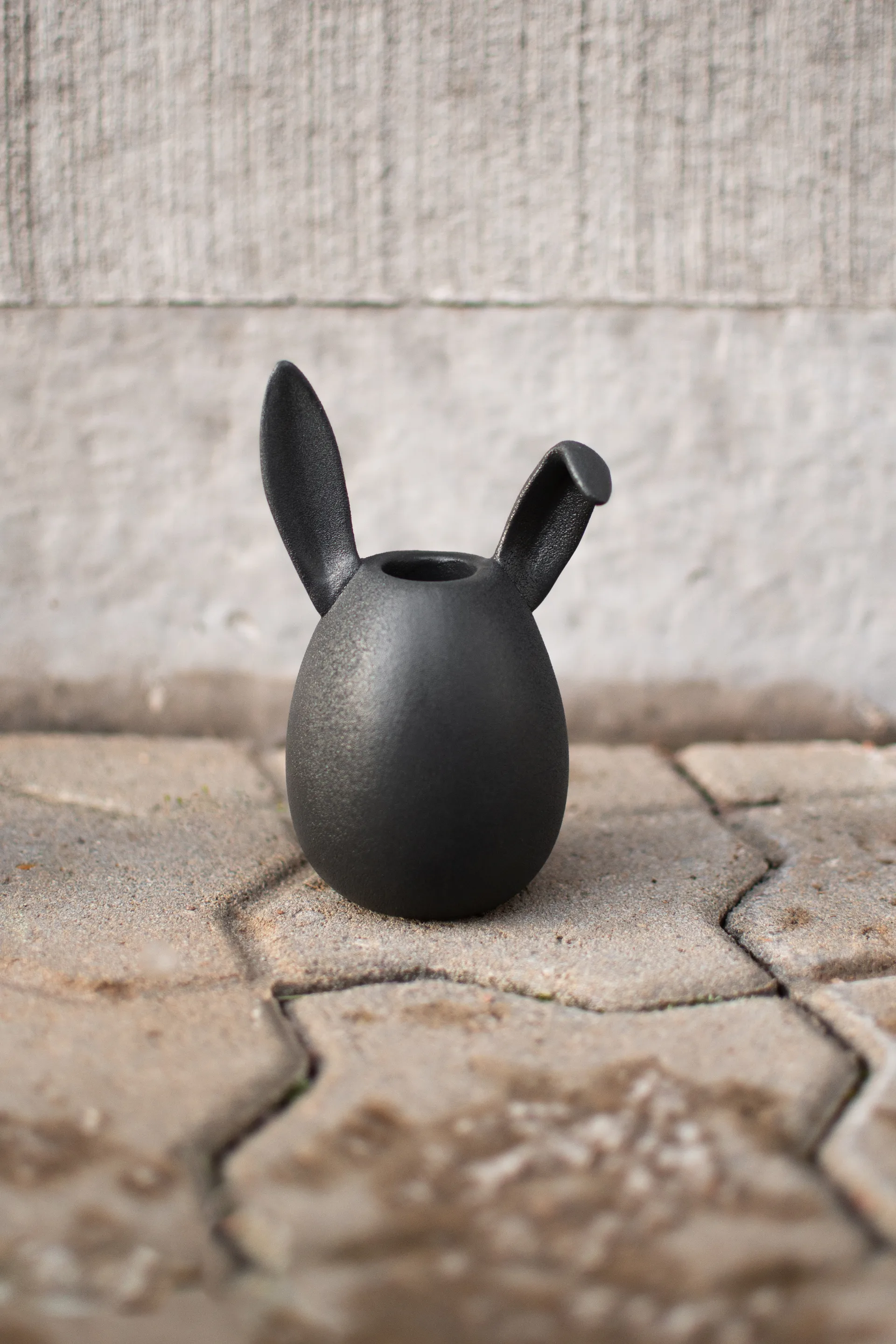Rabbit lysestage 13 cm, Cast iron DBKD