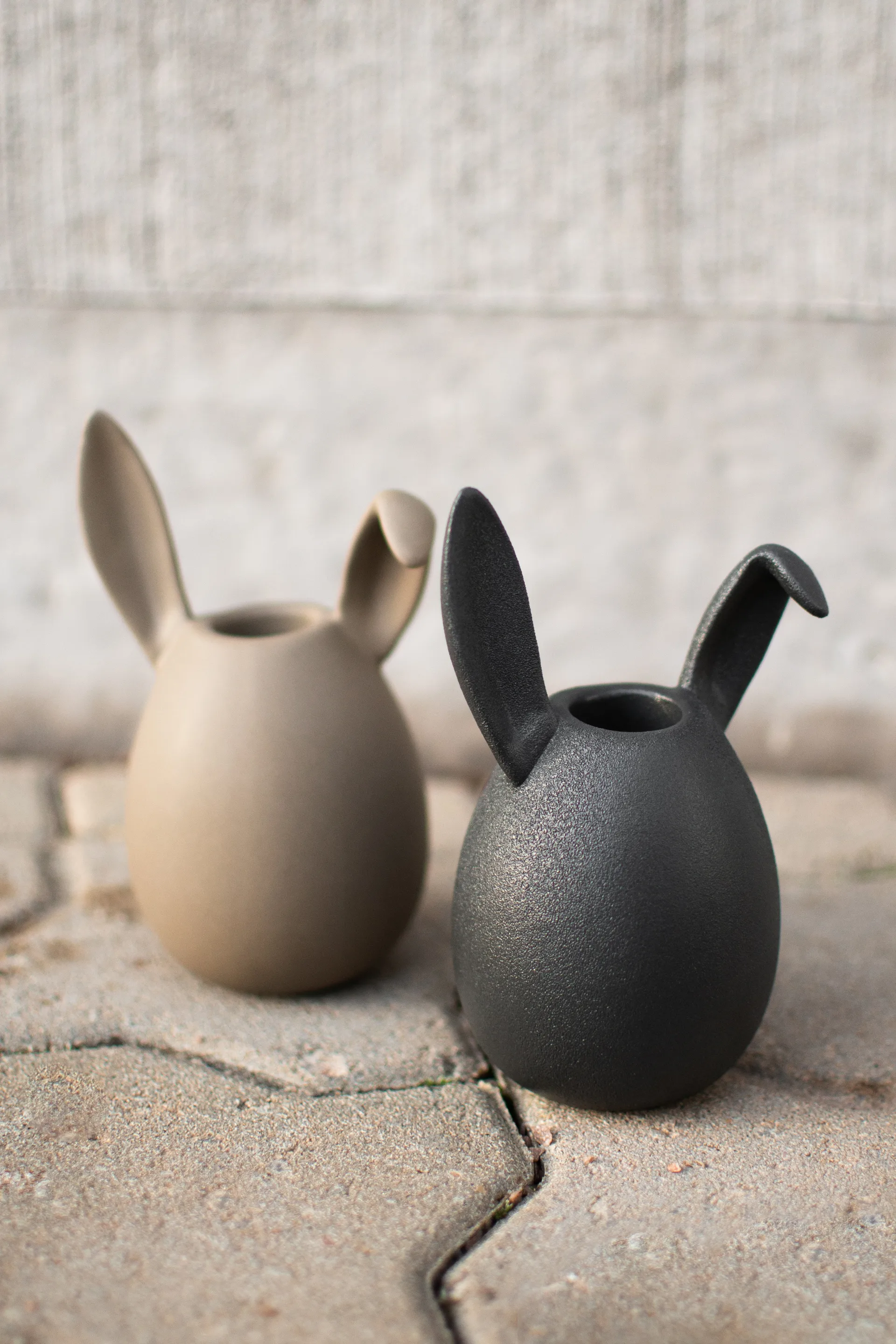 Rabbit lysestage 13 cm, Cast iron DBKD