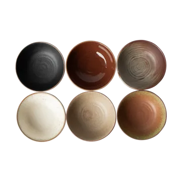 Skål skål Ø12 cm 6-pak - Multi - DBKD