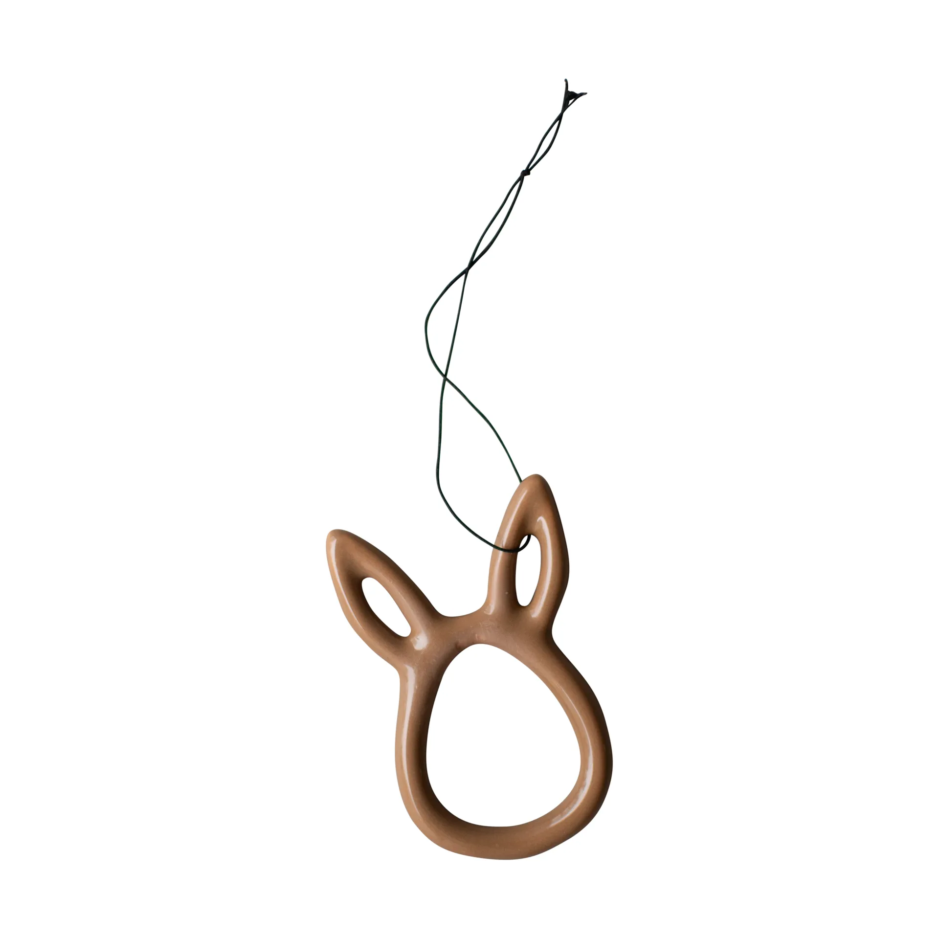 Sprinkle rabbit påskeophæng 8 cm, Shiny nougat DBKD