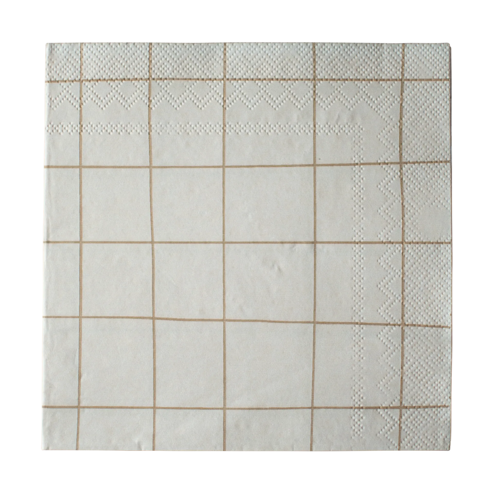 Square papirserviet 33x33 cm, Creme DBKD