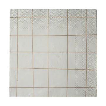 Square papirserviet 33x33 cm - Creme - DBKD