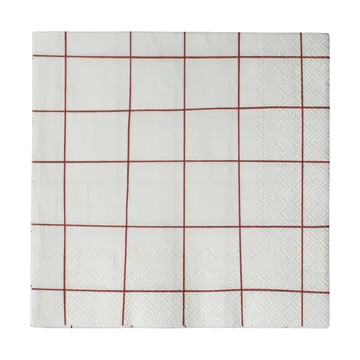Square papirserviet 33x33 cm - Dark red - DBKD