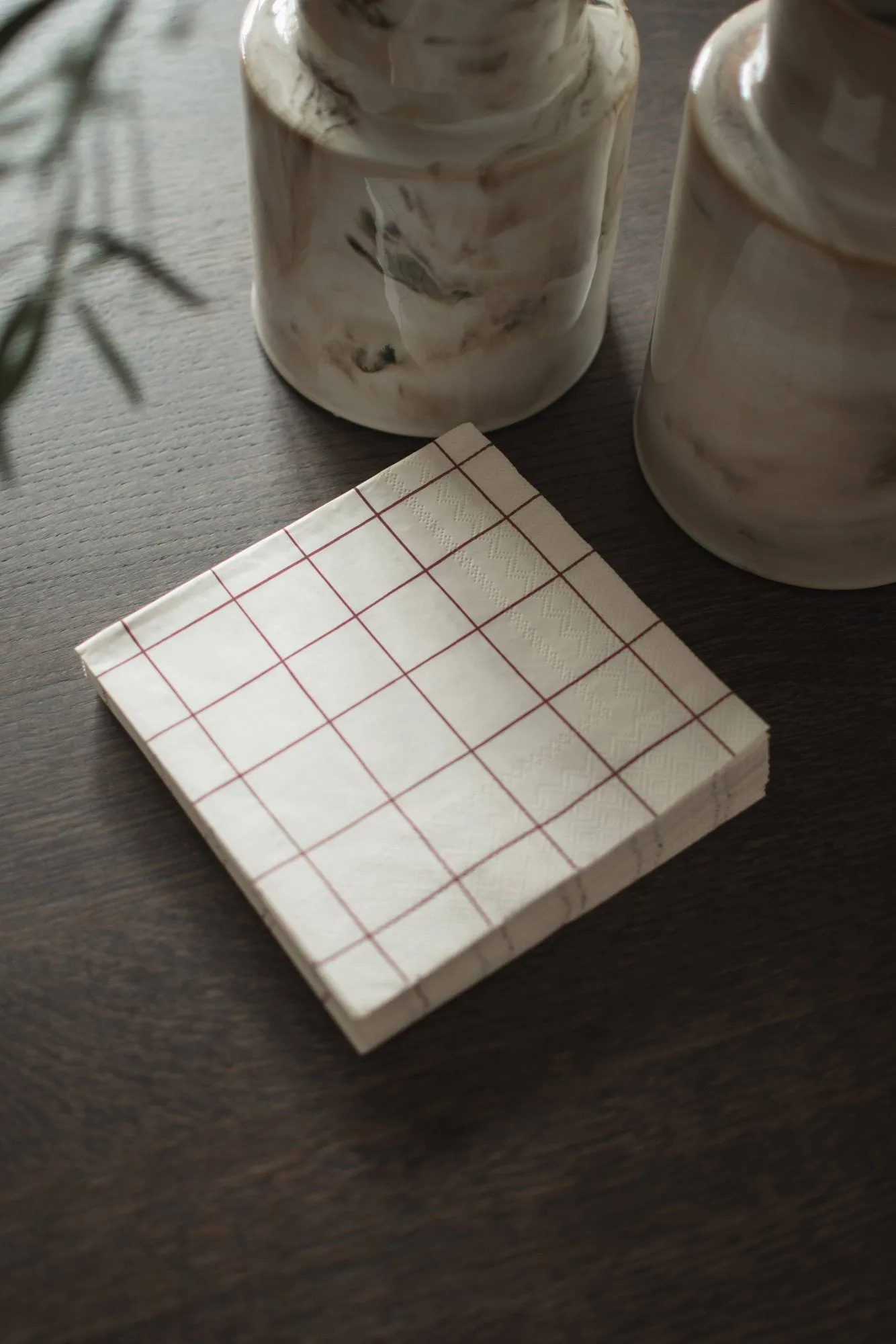 Square papirserviet 33x33 cm, Dark red DBKD