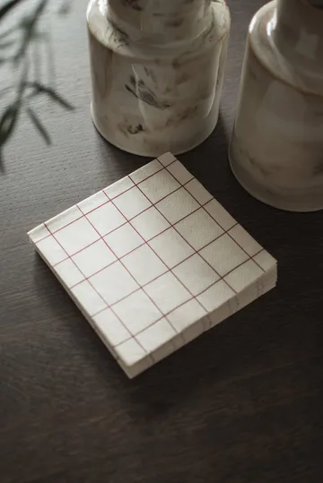 Square papirserviet 33x33 cm - Dark red - DBKD