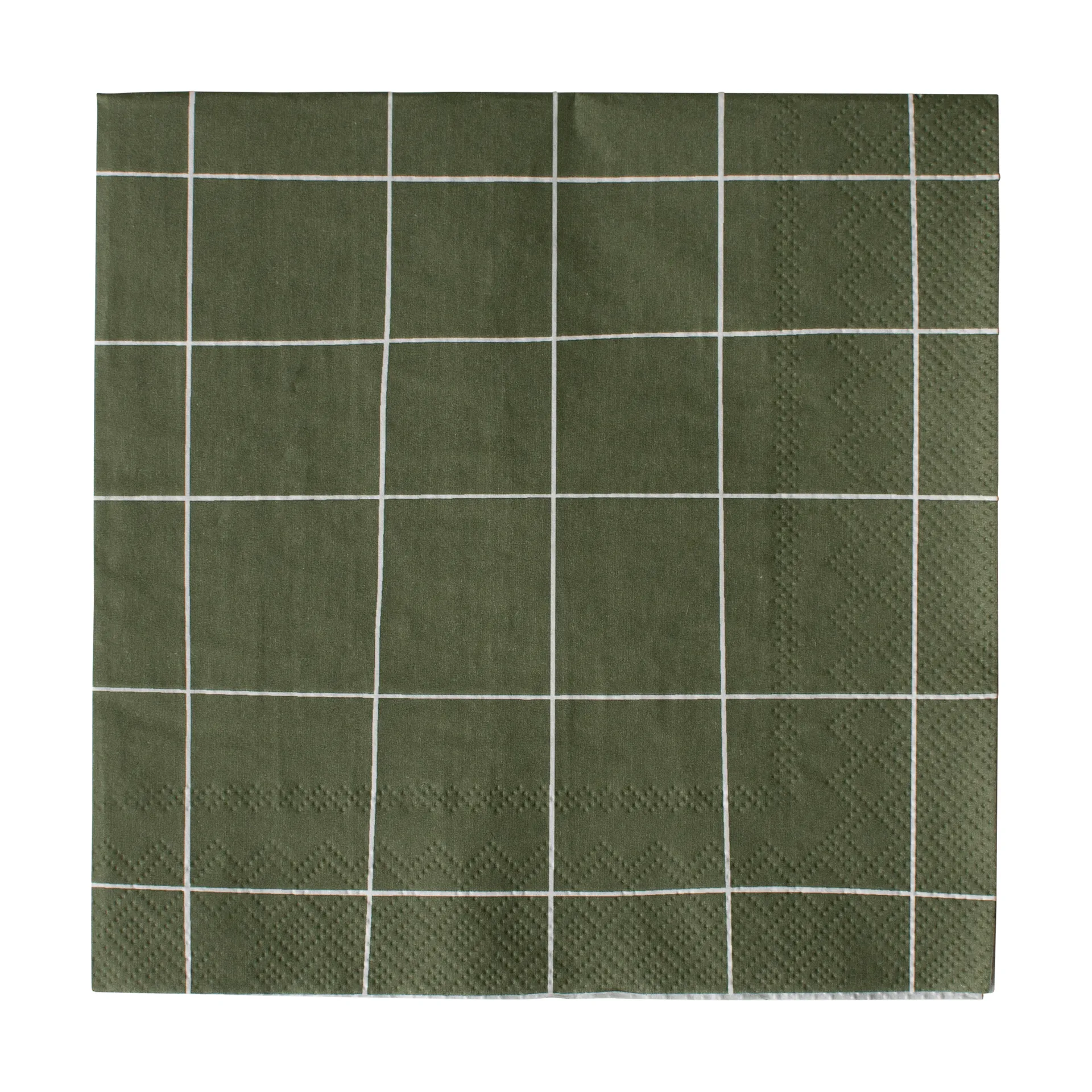 Square papirserviet 33x33 cm, Green DBKD
