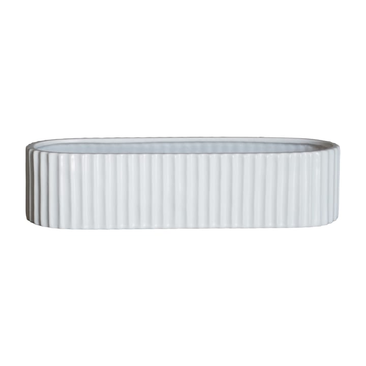 Stripe adventslysestage 30 cm
 - Shiny white - DBKD