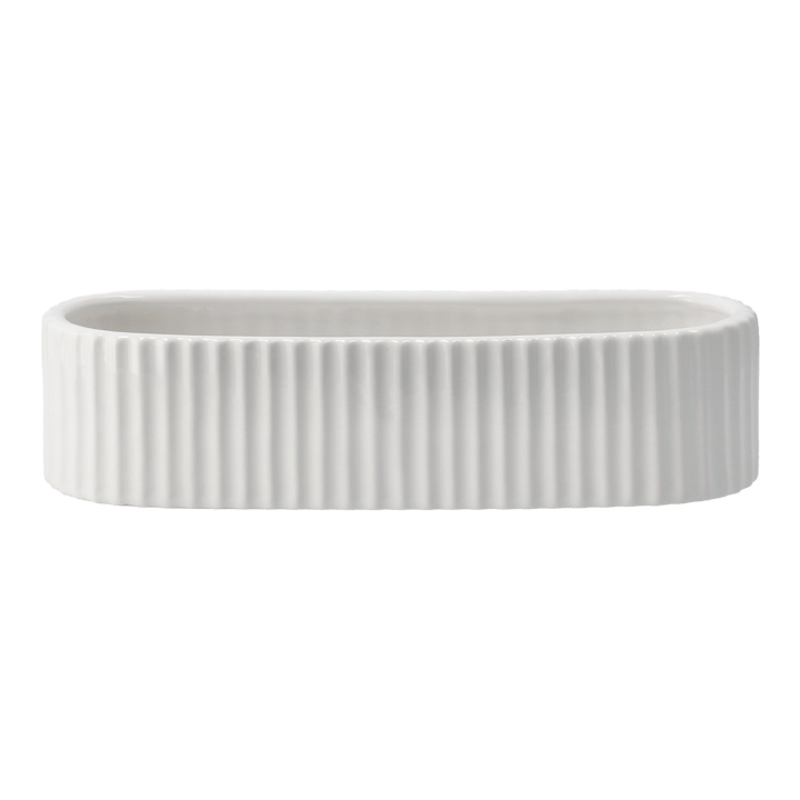 Stripe adventslysestage 30 cm
 - Shiny white - DBKD