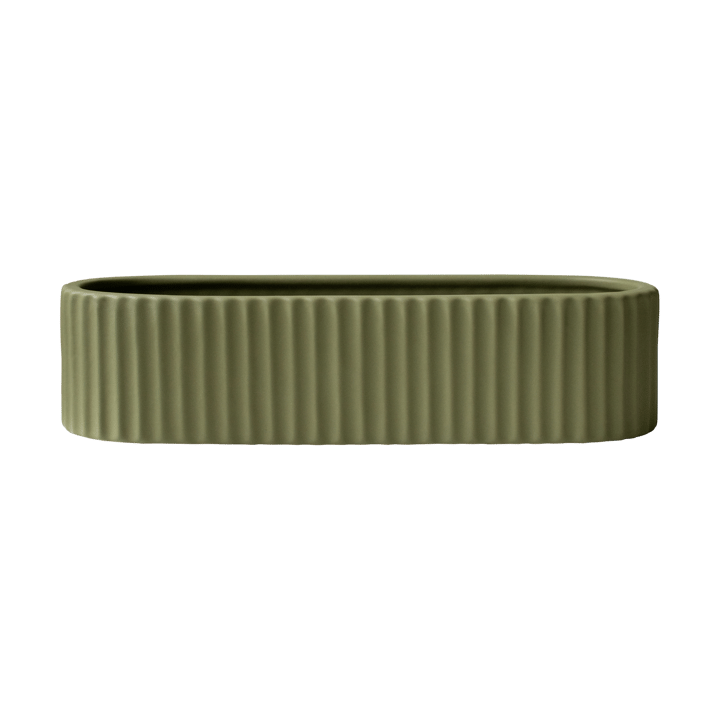 Stripe lysestage 30 cm - Green - DBKD